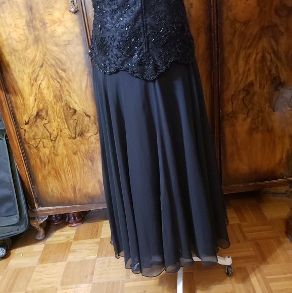 Womens Vintage BRILLIANTE By J.A. BEADED  DRESS~Formal~Dance~Evening~Size Medium - Picture 5 of 5